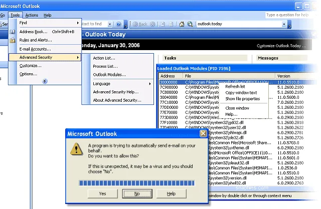 Advanced Security for Outlook Captură de ecran 1