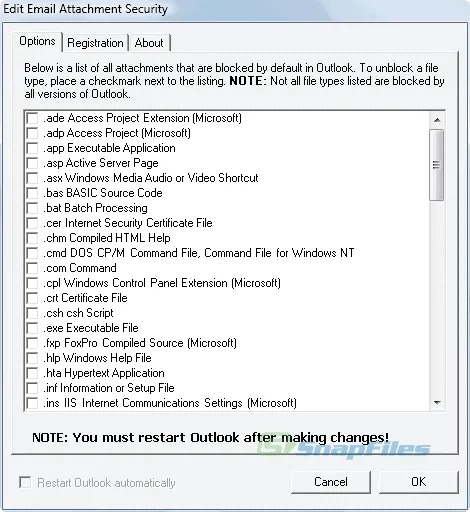 Attachment Security for Outlook Captură de ecran 1