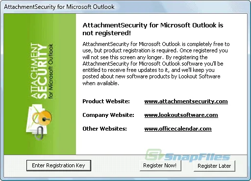 Attachment Security for Outlook Captură de ecran 2