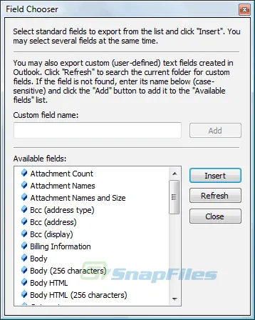 CodeTwo Outlook Export Captură de ecran 2
