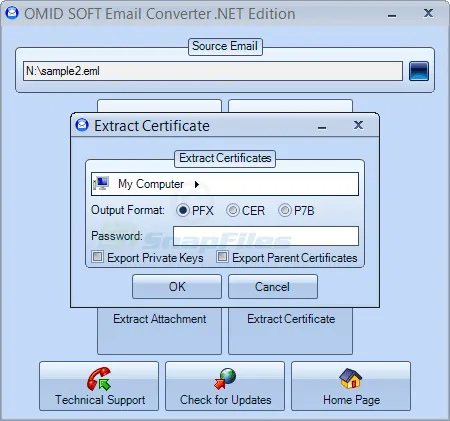 OmidSoft Email Converter Captură de ecran 2