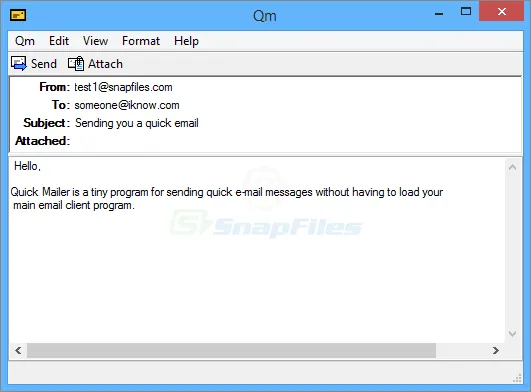 Qm - The Quick Mailer Captură de ecran 1