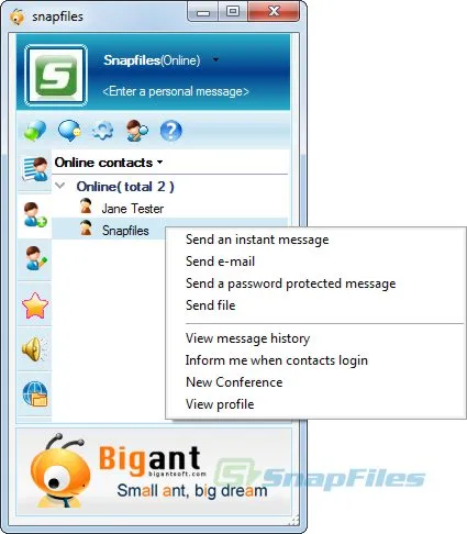 BigAnt Office Messenger Captură de ecran 1