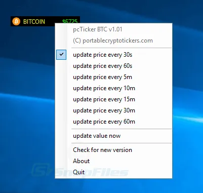 BITCOIN ticker Captură de ecran 2