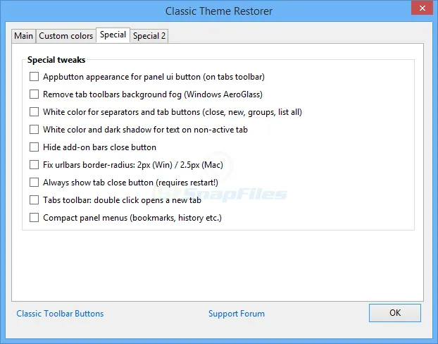Classic Theme Restorer Captură de ecran 2