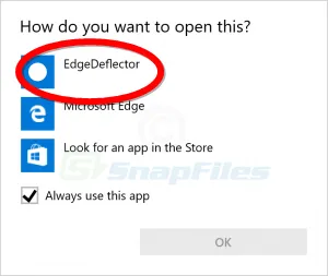 EdgeDeflector Captură de ecran 1