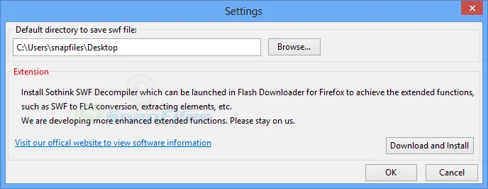 Flash Downloader for Firefox Captură de ecran 2