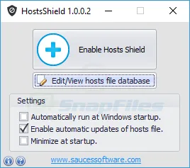 HostsShield Captură de ecran 1