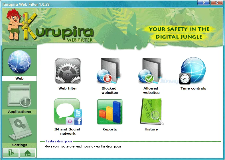 Kurupira Web Filter Captură de ecran 1