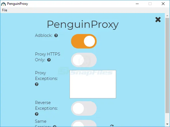 PenguinProxy Captură de ecran 2