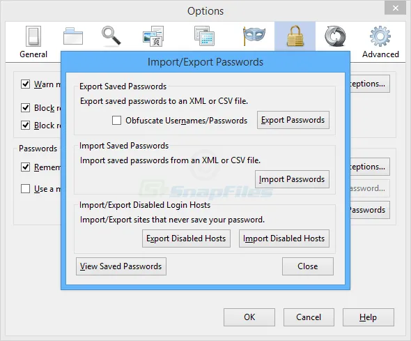 Firefox Password Exporter Captură de ecran 1