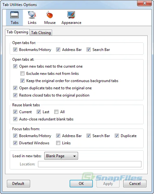 Tab Utilities Captură de ecran 1