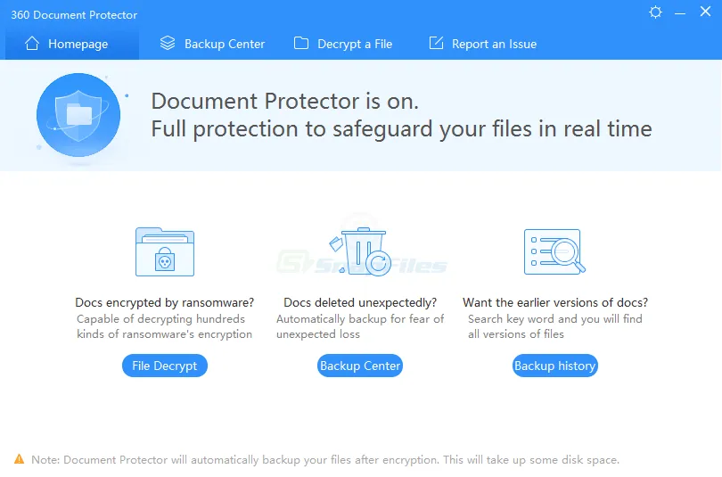 360 Document Protector Captură de ecran 1