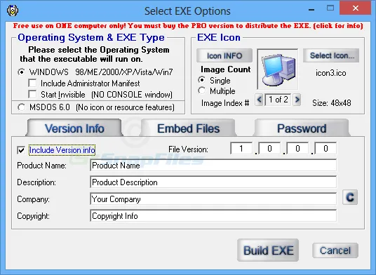 Advanced BAT to EXE Converter Captură de ecran 2