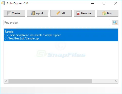AutoZipper Captură de ecran 2