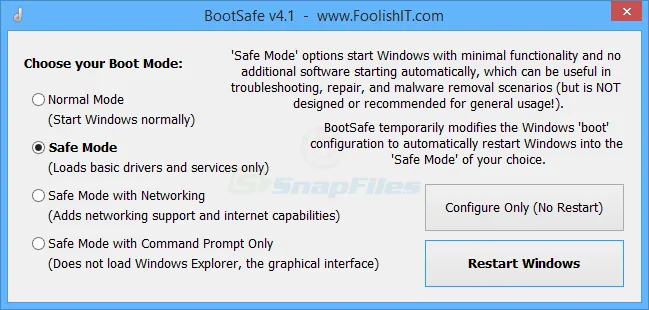 BootSafe Captură de ecran 1