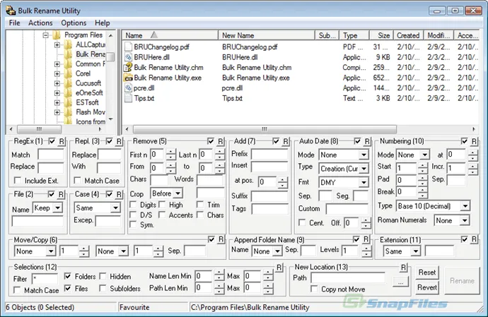 Bulk Rename Utility Captură de ecran 1