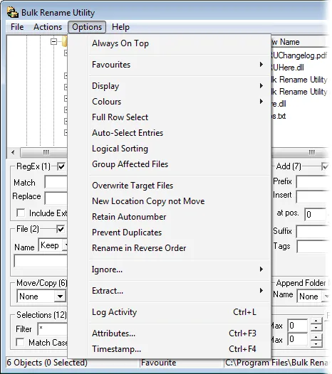 Bulk Rename Utility Captură de ecran 2