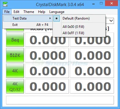 Crystal DiskMark Captură de ecran 2