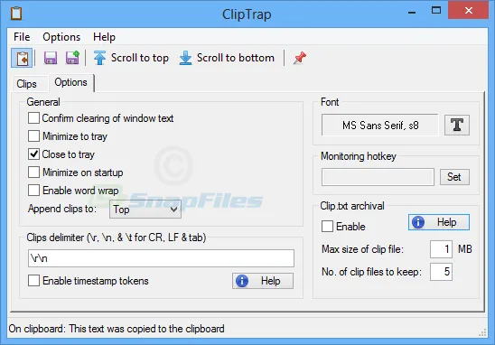 ClipTrap Captură de ecran 2