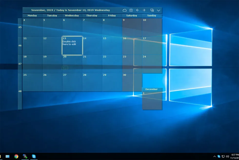 DesktopCal Captură de ecran 1