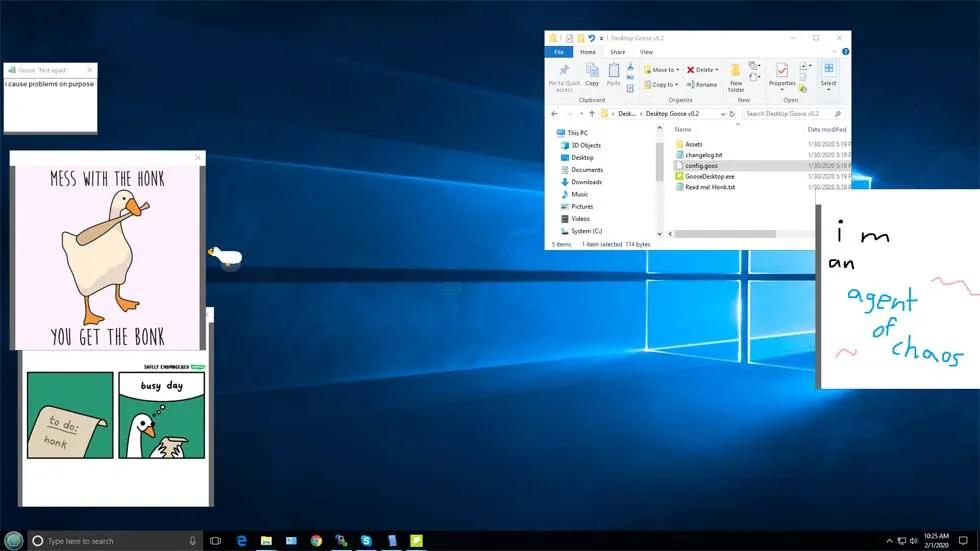Desktop Goose Captură de ecran 2