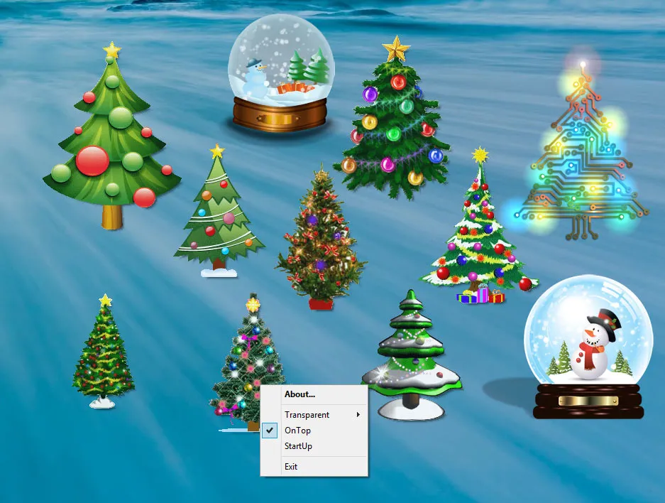 Desktop Christmas Trees Captură de ecran 1