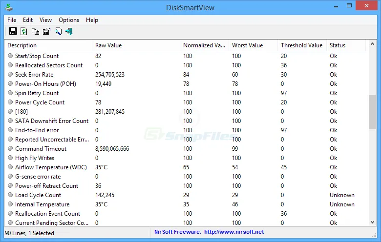 DiskSmartView Captură de ecran 1