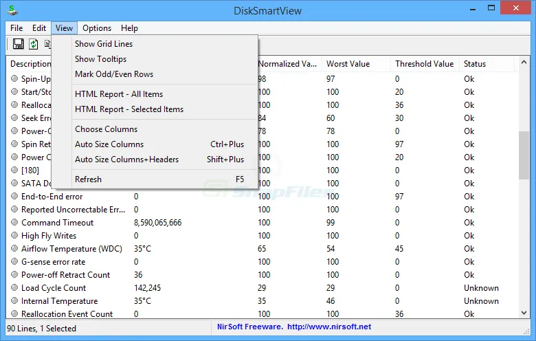 DiskSmartView Captură de ecran 2