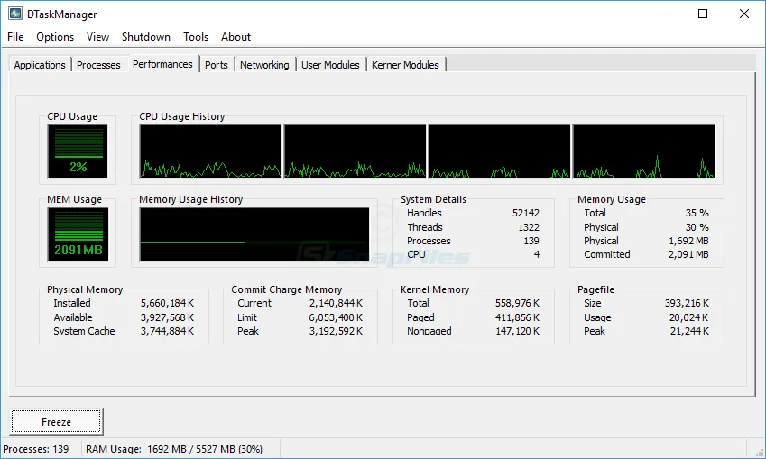 DTaskManager Captură de ecran 2