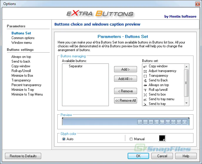 eXtra Buttons Captură de ecran 2