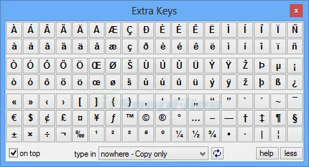 Extra Keys Captură de ecran 2