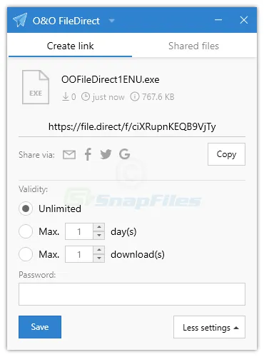 O&O FileDirect Captură de ecran 2