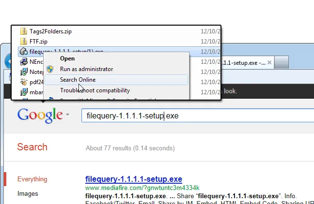 FileQuery Captură de ecran 1