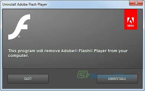 Adobe Flash Player Uninstaller Captură de ecran 1