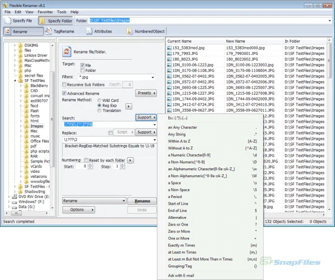 Flexible Renamer Captură de ecran 2
