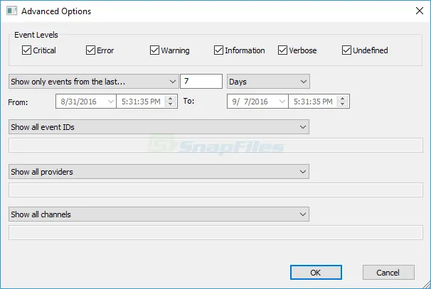 FullEventLogView Captură de ecran 2