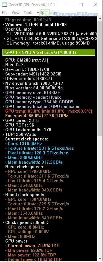 GPU Shark Captură de ecran 2