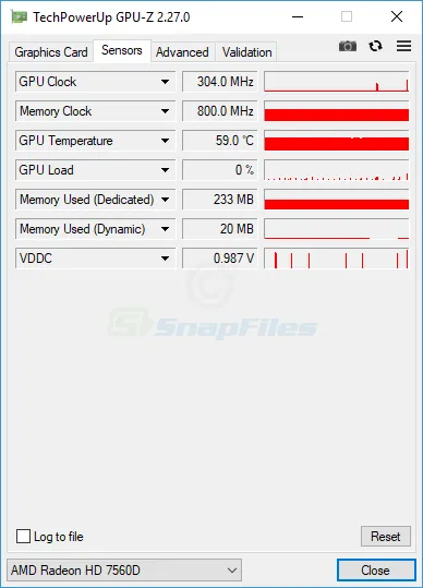 GPU-Z Captură de ecran 2