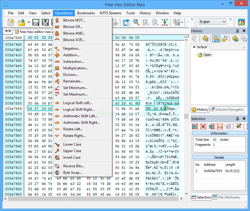 Free Hex Editor Neo Captură de ecran 2