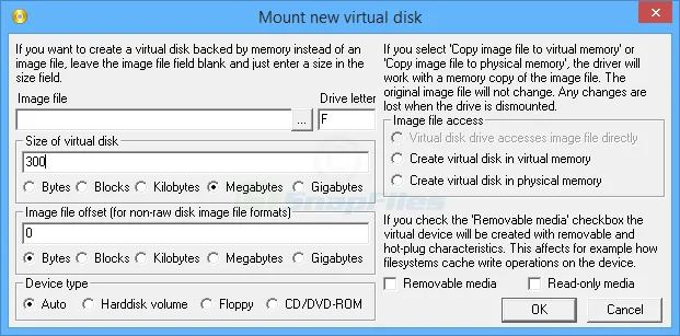 ImDisk Virtual Disk Driver Captură de ecran 2