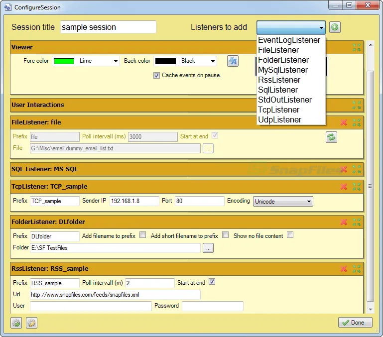 logview4net Captură de ecran 2