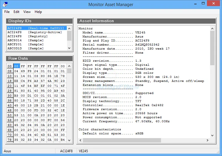 Monitor Asset Manager Captură de ecran 1