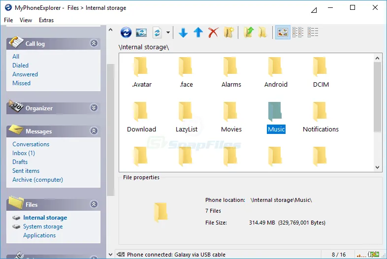 MyPhoneExplorer Captură de ecran 1