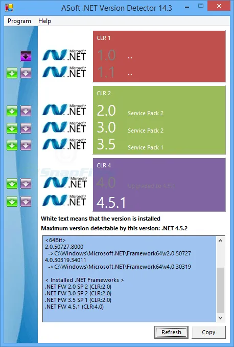 .NET Version Detector Captură de ecran 1