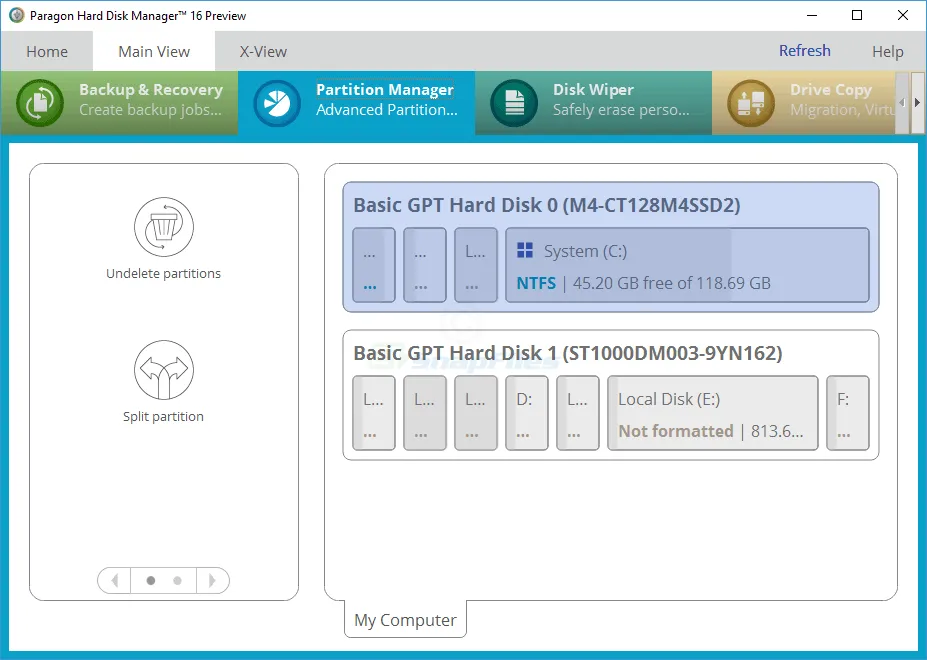 Free Hard Disk Manager (Preview) Captură de ecran 1