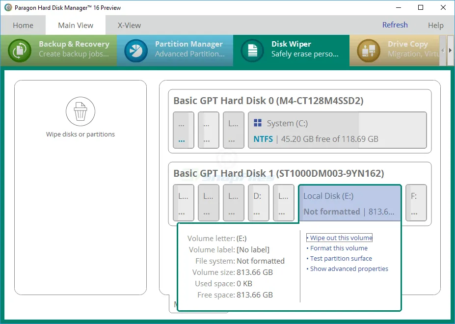 Free Hard Disk Manager (Preview) Captură de ecran 2