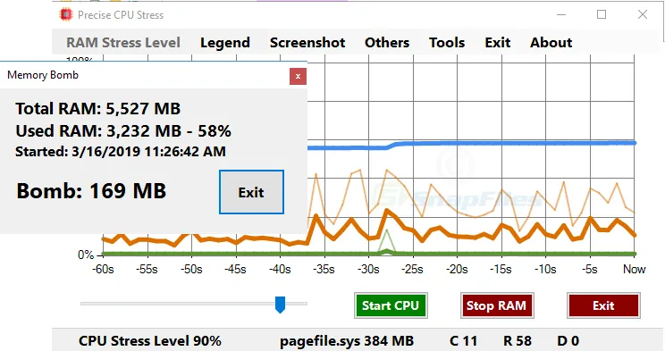 Precise CPU Stress Captură de ecran 2