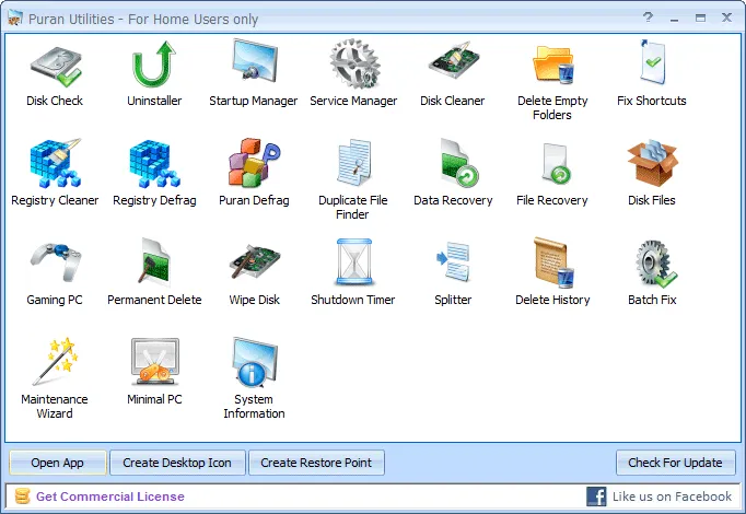 Puran Utilities Captură de ecran 1
