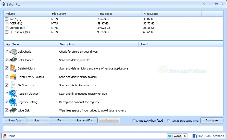 Puran Utilities Captură de ecran 2